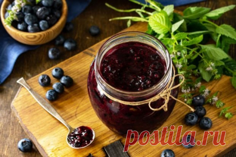 Черника с сахаром на зиму — Сад Заготовка