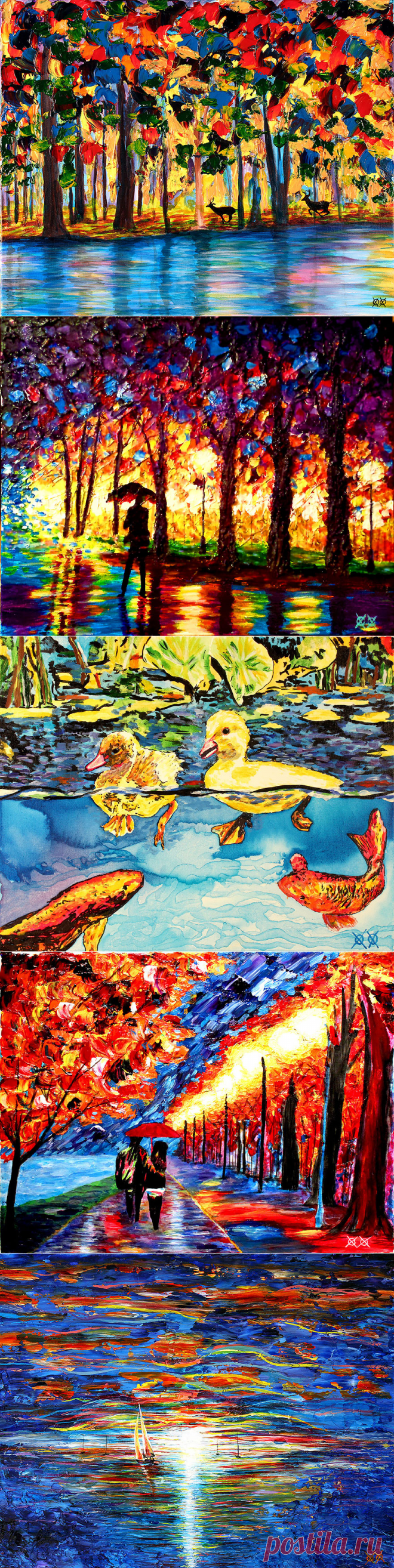 Чудесные картины слепого художника | Мир позитивных новостей