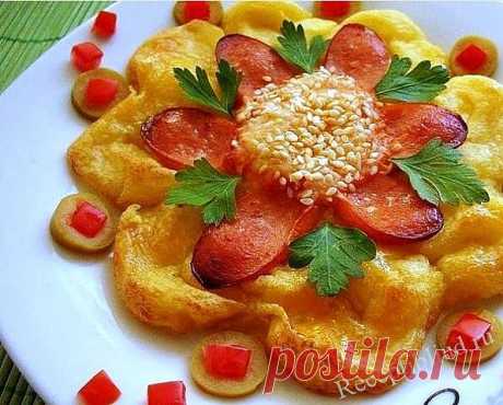 Kартофель в духовке &quot;Аленький цветочек&quot;.