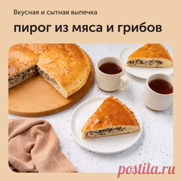 Пирог из мяса и грибов - Дачно-огородные радости - Медиаплатформа МирТесен