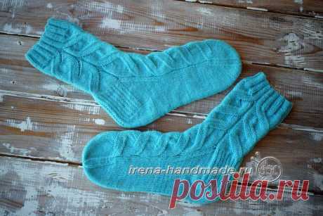 Носки узором «ложная» коса (вязание, схемы и фото) - Irena Handmade