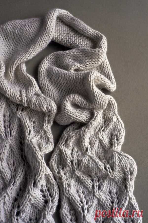 Lovely Leaf Lace Scarf in Lanecardate Feltro | Purl Soho - Create