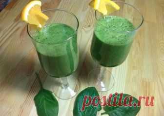 Зелёный смузи с бананом и апельсином Автор рецепта Марина - Cookpad