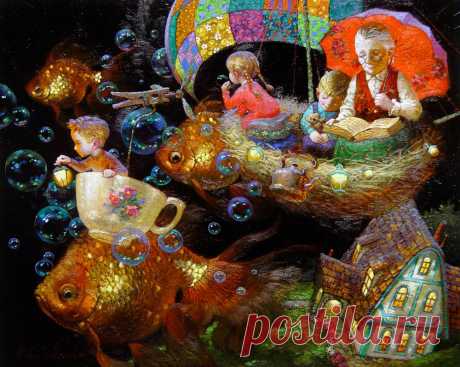Миг волшебства... Художник Виктор Низовцев (Victor Nizovtsev)