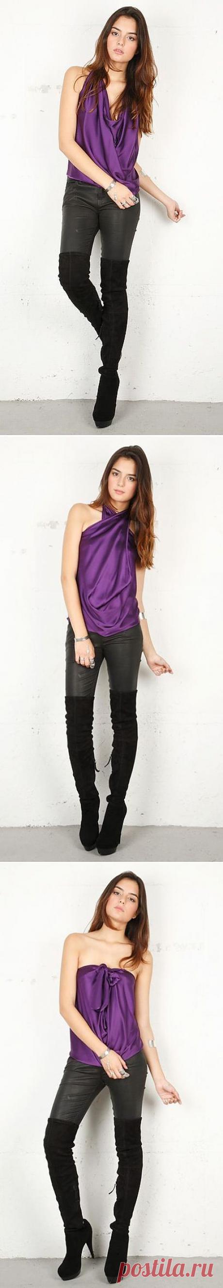 Оригинальный топ и способы его завязывания / Трансформеры / Модный сайт о стильной переделке одежды и интерьера