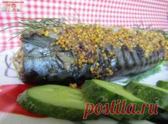 Скумбрия, запеченная в горчичном маринаде — Кулинарная книга - рецепты с фото