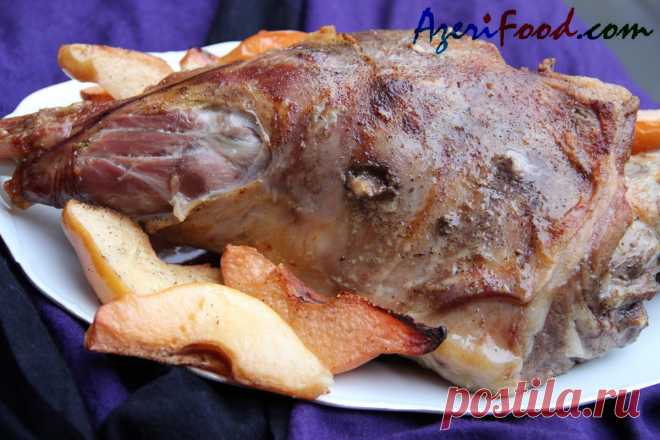 Начиненная баранья ножка – AzeriFood.Com