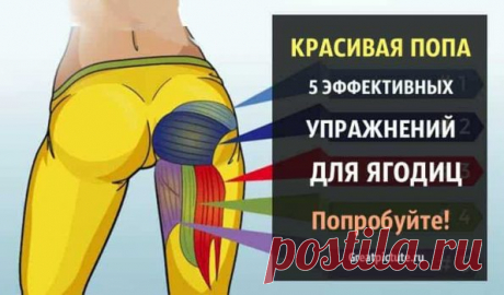 Красивая попа. 5 эффективных упражнений для ягодиц. Попробуйте! - Женский Журнал Красивая попа. 5 эффективных упражнений для ягодиц. Уже многие века женщина мечтает о красивых ягодицах, ведь они привлекают всех мужчин. Но если у вас нет бразильской попы, не расстраивайтесь. К счастью, есть специальные упражнения, которые помогут сделать ваши ягодицы округлыми, упругими и соблазнительными. Даже обладательницы бразильской попы будут вам завидовать. Красивая попа Вот что вам предстоит …