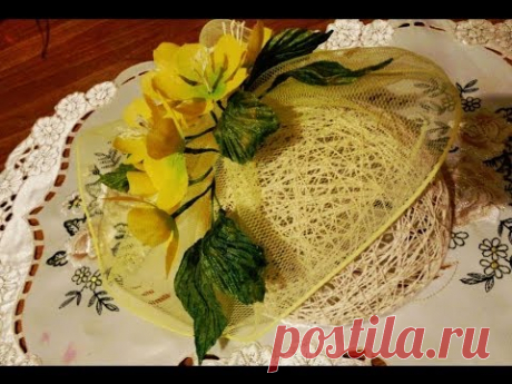 Весенние цветы для вуалетки - YouTube