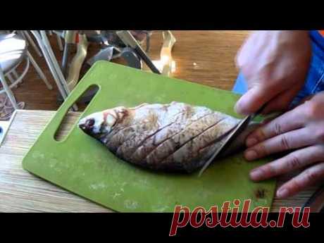 Как пожарить карася или леща без костей? How to fry carp or bream off the bone?