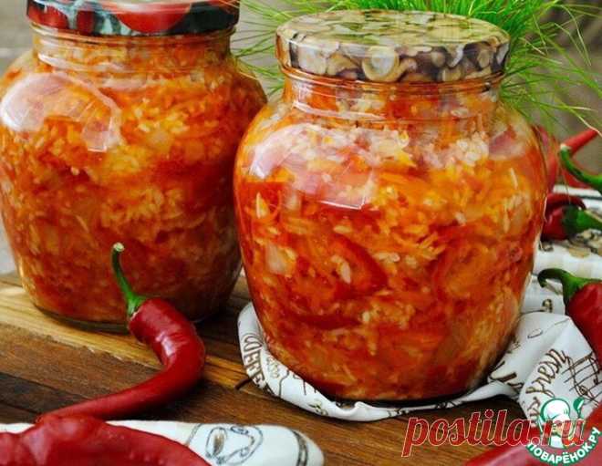Салат с рисом и овощами на зиму – кулинарный рецепт