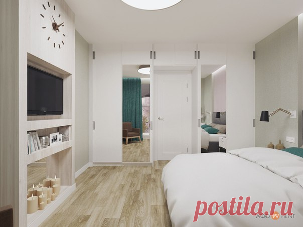 44 м2. Видовая однокомнатная квартира