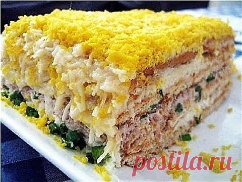 Закусочный салат-торт 