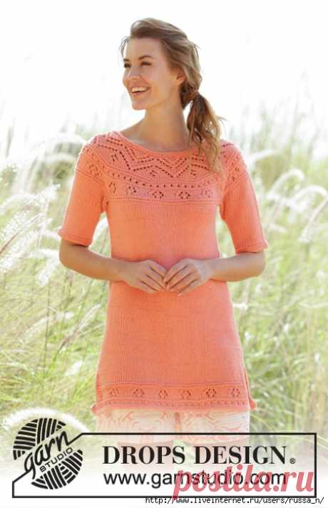 Туника &quot;Sunrise Glow&quot; by DROPS Design.