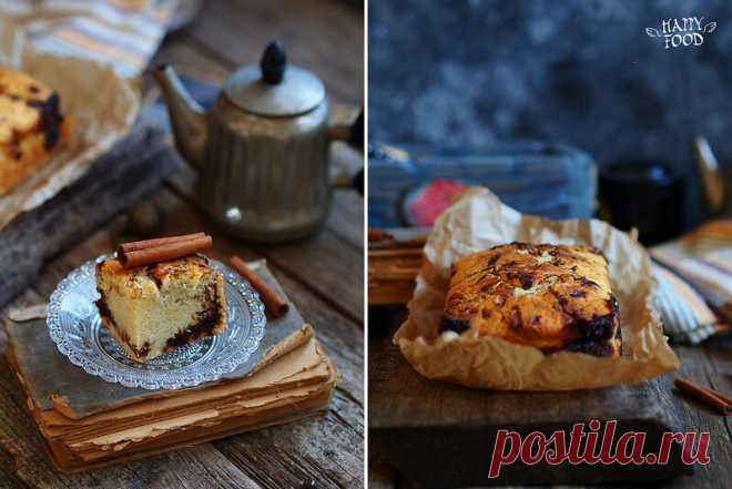 Кекс с корицей и коричневым сахаром - Coffee and brown sugar tray cake - HAPPYFOOD