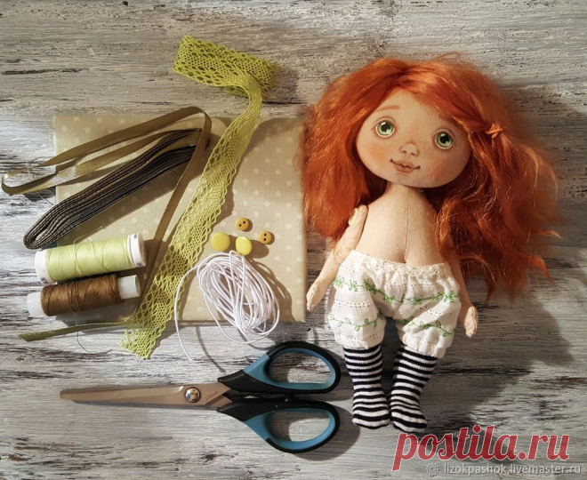Шьем милое платье для куклы - Ярмарка Мастеров - ручная работа, handmade