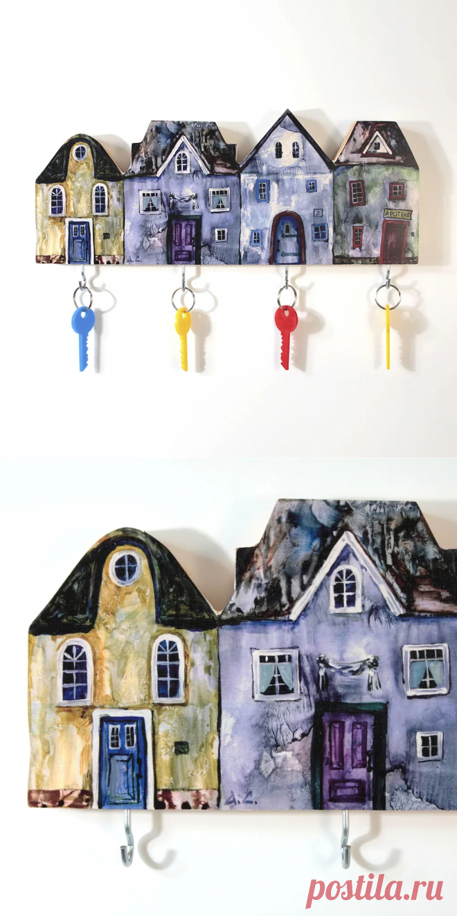 Купить настенную ключницу из дерева от Дизайн-студии ЭЛЬФ | Mellroot