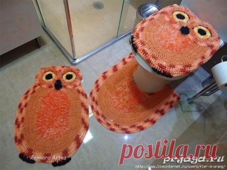 Коврик «Сова» для ванной комнаты