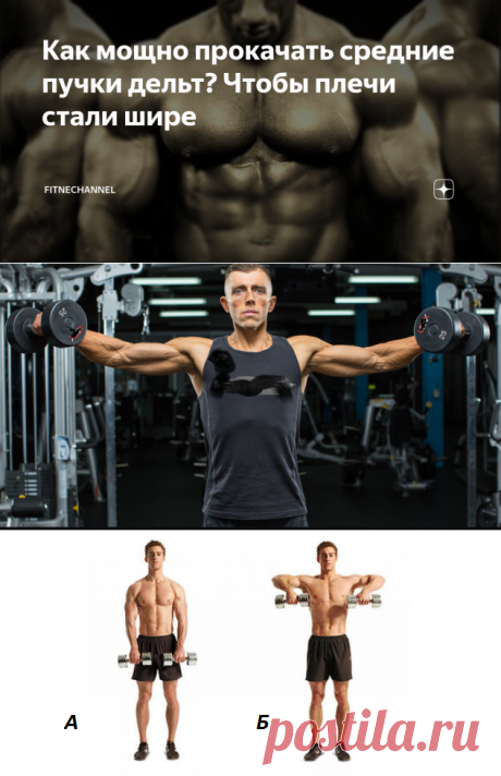 Как мощно прокачать средние пучки дельт? Чтобы плечи стали шире | fitnechannel | Яндекс Дзен