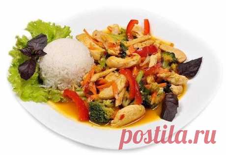 Вкуснятина: курица стир-фрай с кисло-сладком соусе