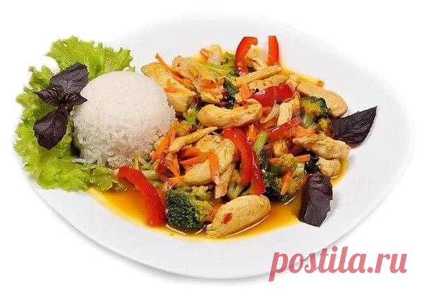 Вкуснятина: курица стир-фрай с кисло-сладком соусе