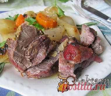Кабан, запеченный с овощами рецепт с фото