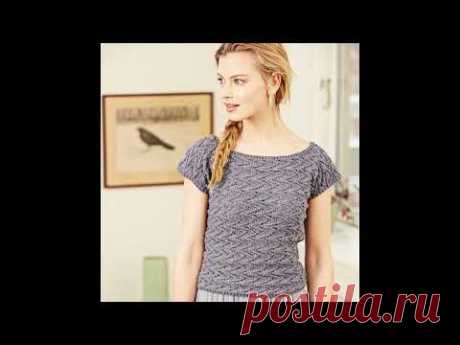 Простые и красивые топы спицами - Simple and beautiful tops with knitting needles