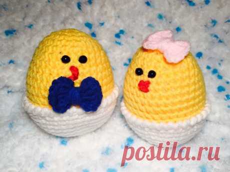 Пасхальный цыпленок схема крючком | Hi amigurumi