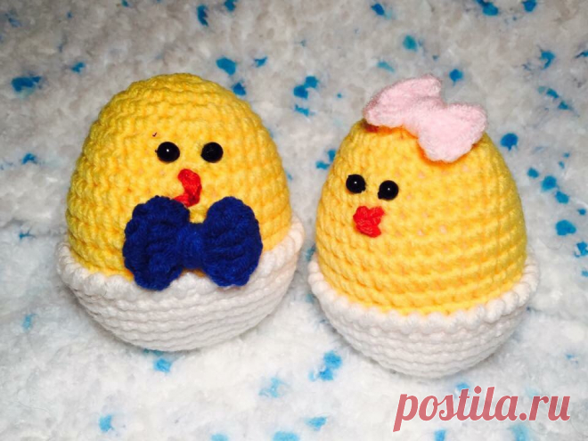 Пасхальный цыпленок схема крючком | Hi amigurumi
