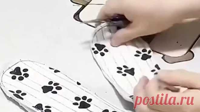 Шьем домашние следки