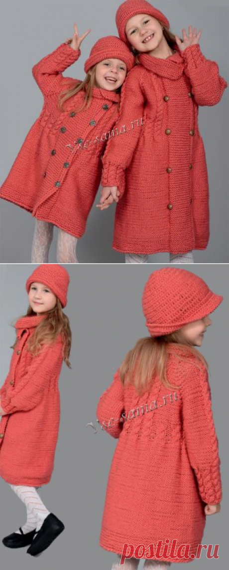 Пальто и панамы для сестричек