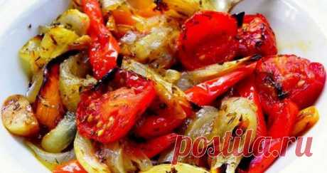 Запечённые овощи с вкусным маринадом