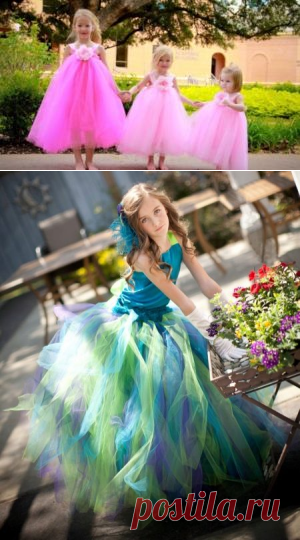 Как сшить  из фатина для девочки своими руками? - делаем своими руками