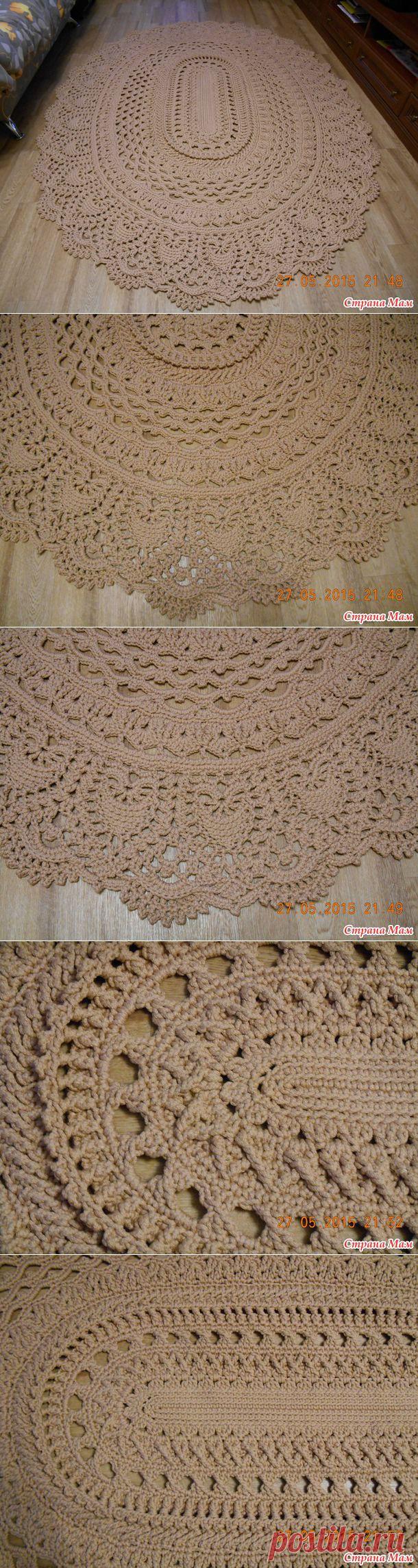 . Овальный ковер "Майское чудо" - Все в ажуре... (вязание крючком) - Страна Мам