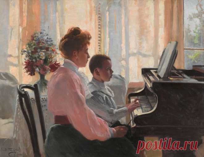 Художник Владимир Маковский. «Урок музыки» (1905). История создания шедевра.
