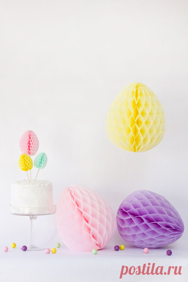 Easy DIY Honeycomb Easter Eggs