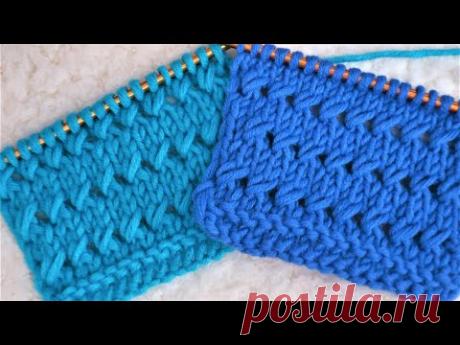 УЗОР СПИЦАМИ. КРАСИВЫЙ И ОЧЕНЬ ПРОСТОЙ! МАСТЕР КЛАСС ДЛЯ НАЧИНАЮЩИХ.