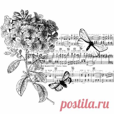 МОНОХРОМНЫЕ КАРТИНКИ ДЛЯ ДЕКУПАЖА