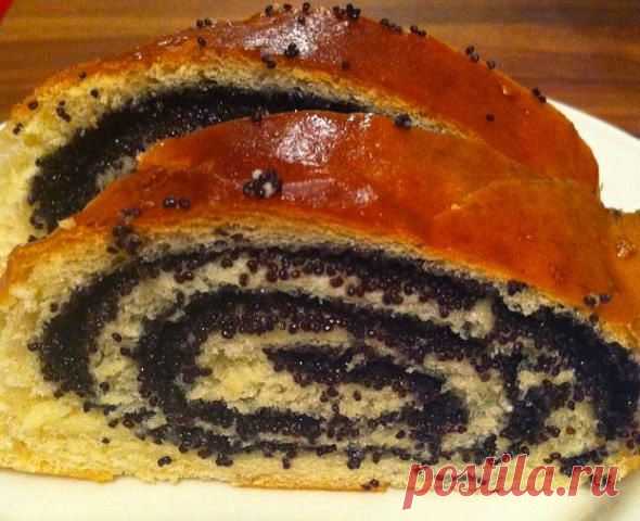 Вкусные рецепты: Потрясающий, нежный маковый рулет!