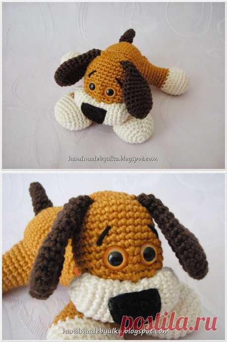 Handmade by Ülkü: Gratisanleitung Amigurumi Süßes Hündchen / Free Pattern Sweet Dog / Tatli Köpekcik
Пёсик (без перевода)