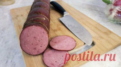 Восхитительный вкус, нежнейшее мясо, а какой аромат! Колбаса из магазина никак не идет в сравнение. — Сад Заготовка