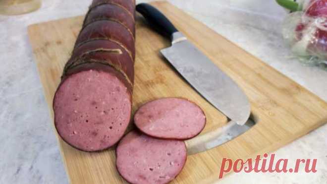Восхитительный вкус, нежнейшее мясо, а какой аромат! Колбаса из магазина никак не идет в сравнение. — Сад Заготовка