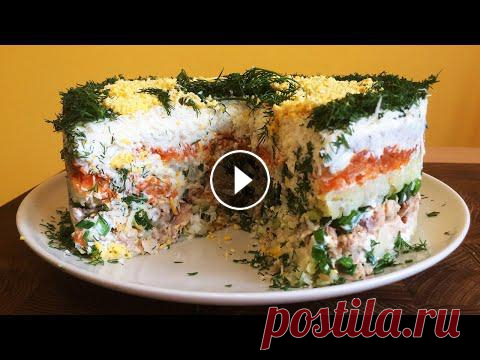 Рецепт: Слоёный салат 