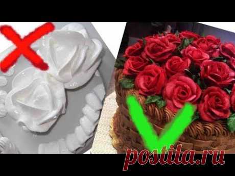 Мои СЕКРЕТЫ приготовления КРЕМА и украшение ТОРТА