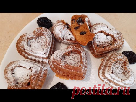 Готуємо у Піст|Пісні Медові кекси🧁 з Чорносливом|Абетка рецептів