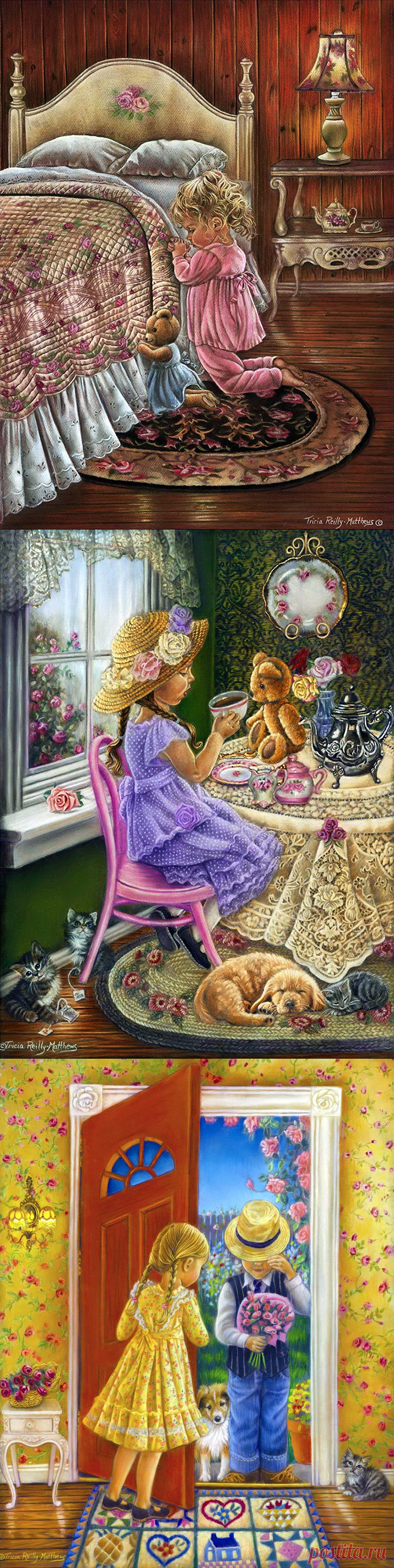 Художница Триша Райли-Мэтьюз (Tricia Reilly - Matthews). Часть 4. Детство, детство босоногое...