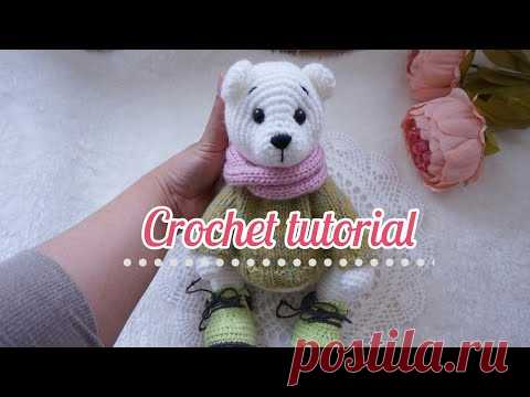 Polar bear amigurumi crochet tutorial