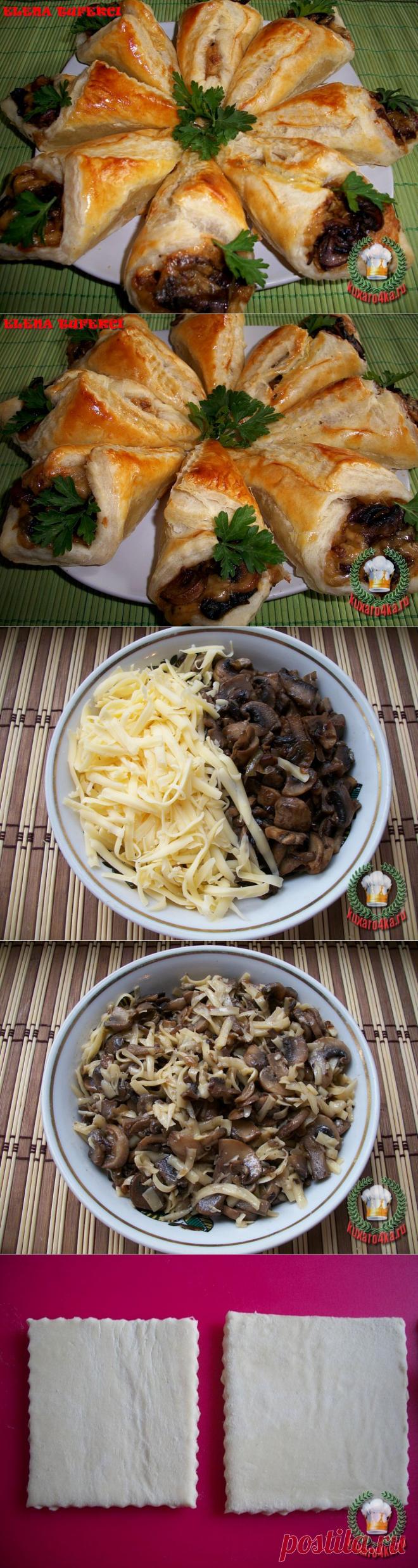 «Закусочные кулечки с начинкой» - Простые рецепты Овкусе.ру