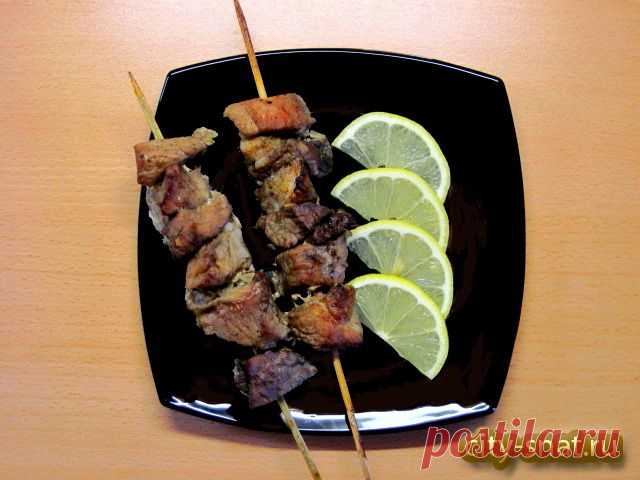 Шашлык из свинины в кулинарном рукаве.