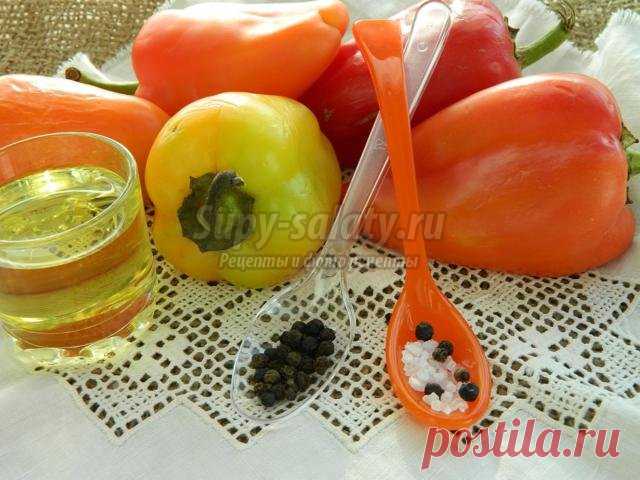 Закуска из печеных перцев. Рецепт с пошаговыми фото
